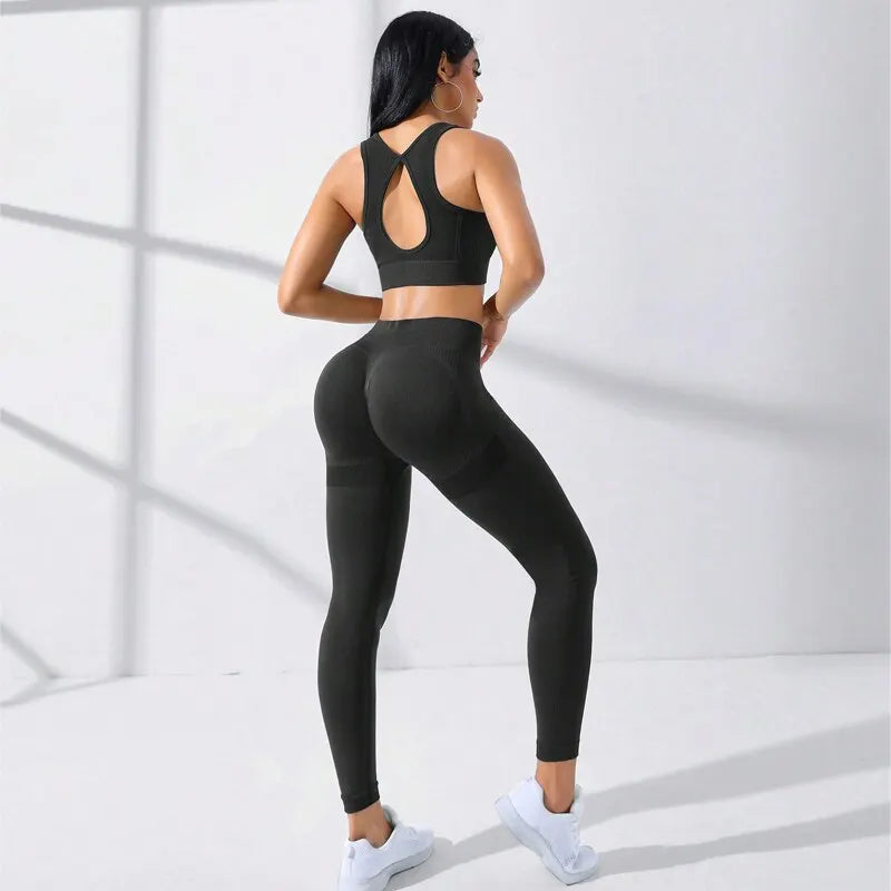Crisscross Yoga Set with Tummy Control